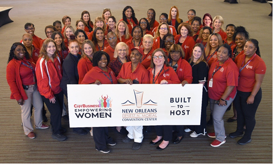 Pictured: Just a fraction of the dedicated women staff members and leaders at the New Orleans Ernest N. Morial Convention Center.